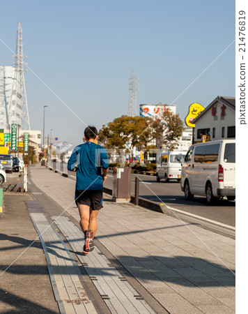 Men jogging Men jogging 21476819