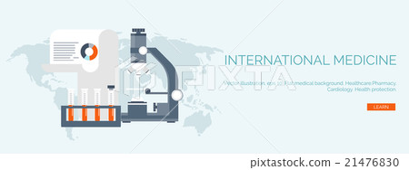Vector illustration. Flat medical backgrounds set Vector illustration. Flat medical backgrounds set 21476830