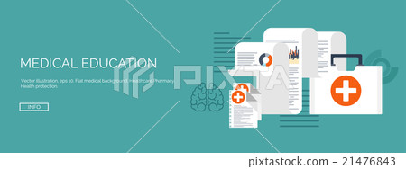 Vector illustration. Flat medical backgrounds set Vector illustration. Flat medical backgrounds set 21476843