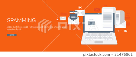 Vector illustration. Flat computing background - Stock Illustration ...
