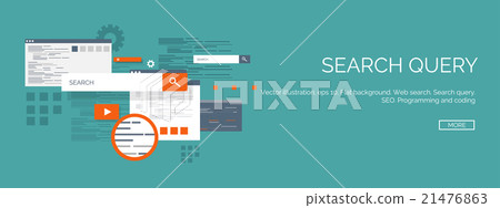 Vector illustration. Flat computing background 21476863
