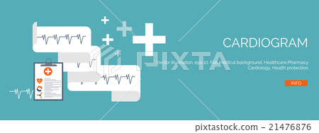 Vector illustration. Flat medical backgrounds set 21476876