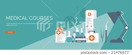 Vector illustration. Flat medical backgrounds set Vector illustration. Flat medical backgrounds set 21476877