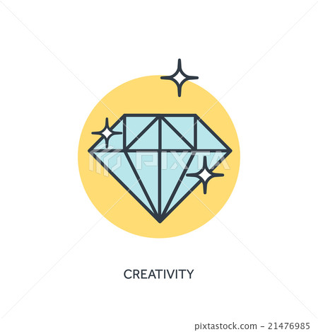 Flt diamond lined icon. Flt diamond lined icon. 21476985