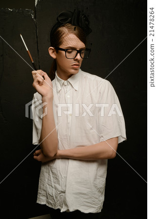 Young man at dramatic image Young man at dramatic image 21478264