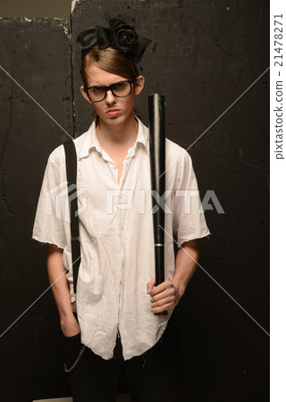 Young man at dramatic image Young man at dramatic image 21478271