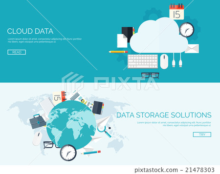 Vector illustration. Flat cloud computing Vector illustration. Flat cloud computing 21478303