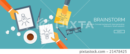 Vector illustration. Flat header.  Creativity 21478425