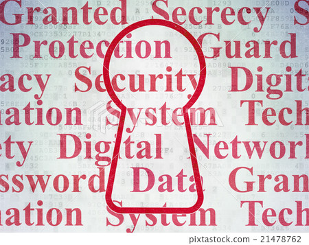 Privacy concept: Keyhole on Digital Paper 21478762