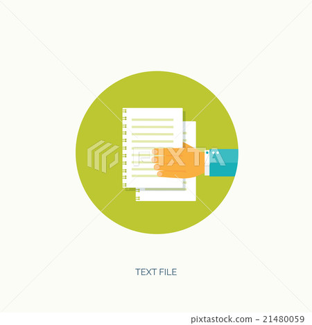 Vector illustration. Flat paper document. Emailing 21480059