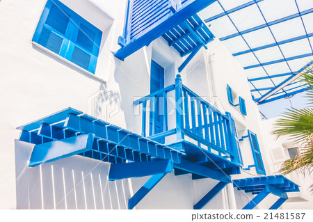 Beautiful architecture with santorini and greece style Beautiful architecture with santorini and greece style 21481587