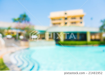 Abstract blur outdoor pool Abstract blur outdoor pool 21481952