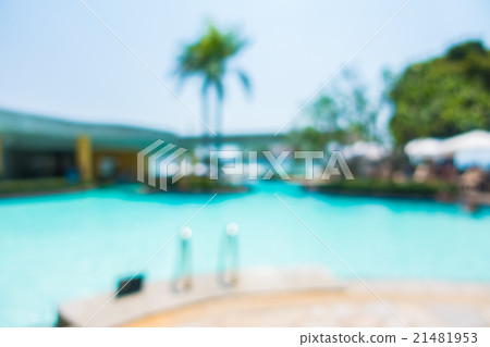 Abstract blur outdoor pool Abstract blur outdoor pool 21481953