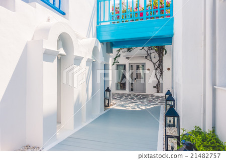 Beautiful architecture with santorini and greece style 21482757