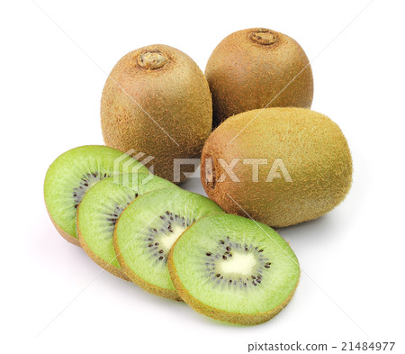 Juicy kiwi fruit isolated on white background Juicy kiwi fruit isolated on white background 21484977