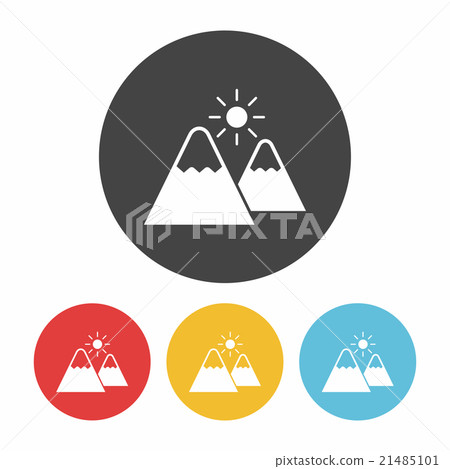 mountain icon-插圖素材 [21485101] - PIXTA圖庫