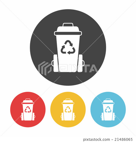 Environmental protection concept recycled garbage icon Environmental protection concept recycled garbage icon 21486065