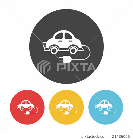 Environmental protection concept green car icon Environmental protection concept green car icon 21486066