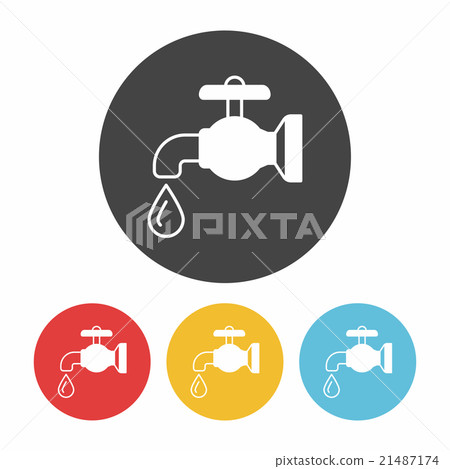 Environmental protection concept conserve water icon Environmental protection concept conserve water icon 21487174