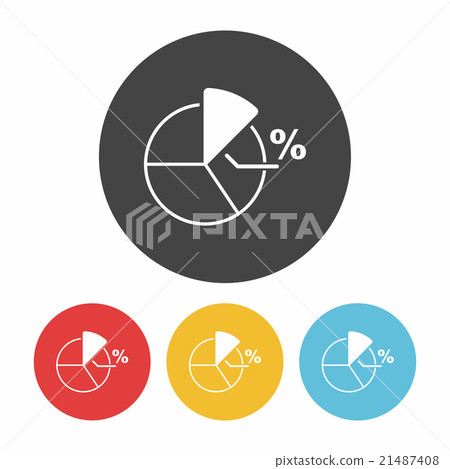 financial chart icon 21487408