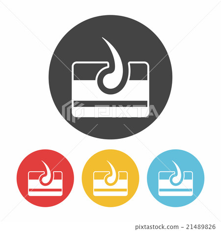 Hair root icon 21489826