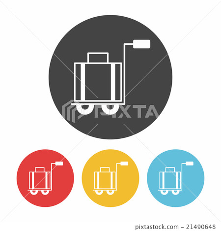 suitcase trolley icon suitcase trolley icon 21490648