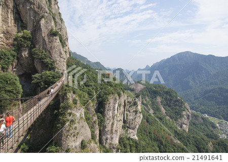 Chain bridge in Wenzhou, China yandang Mountain Chain bridge in Wenzhou, China yandang Mountain 21491641