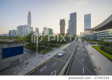 Tall road, in Shenzhen, China Tall road, in Shenzhen, China 21492264