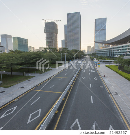 Tall road, in Shenzhen, China Tall road, in Shenzhen, China 21492267