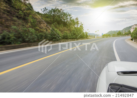 Sunset forest roads 21492847