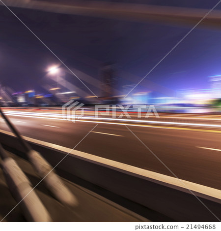 Night highway viaduct 21494668