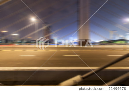 Night highway viaduct 21494678