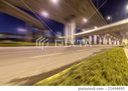 Night highway viaduct 21494695