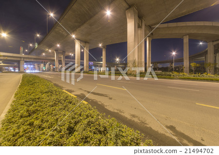 Night highway viaduct 21494702