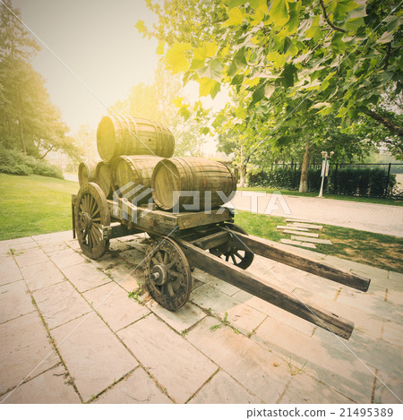 Wine barrels transport 21495389