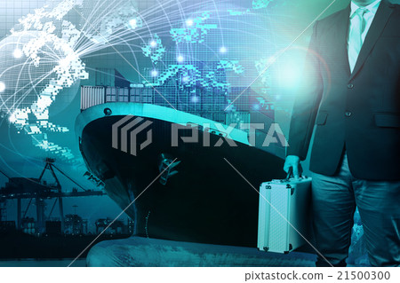 business man and metal briefcase in hand 21500300