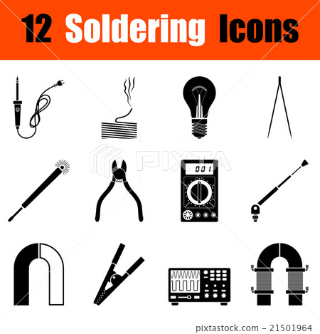 Set of soldering  icons 21501964