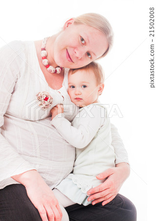 Pregnant mother with daughter Pregnant mother with daughter 21502008