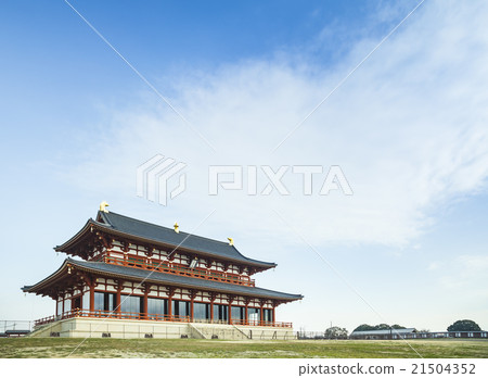 Palace of Heijo where the reconstructed Great Palace is built 21504352