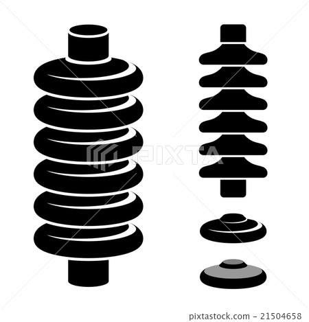 high voltage electrical insulator black symbol 21504658