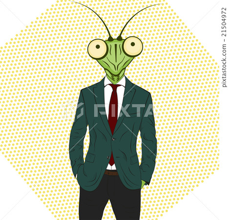 Cartoon character Mantis. Stock Illustration 21504972 PIXTA