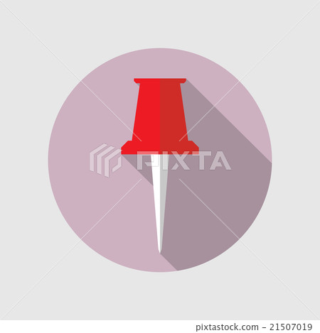 Push Pin Vector Flat Icon Push Pin Vector Flat Icon 21507019
