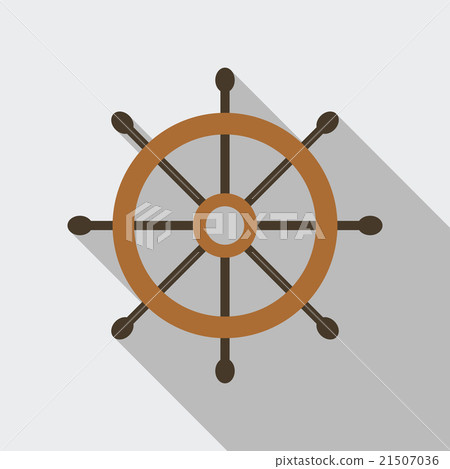 Ship Helm Vector Flat Icon Ship Helm Vector Flat Icon 21507036