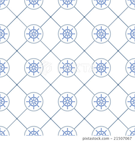 Ship Helm Vector Seamless Pattern 21507067