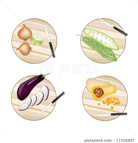 Onions, Bitter Squash, Eggplant Butternut Squash 21508897