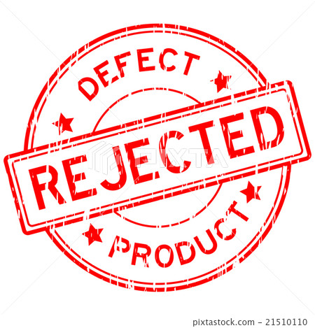 Red grunged reject and defect product stamp Red grunged reject and defect product stamp 21510110