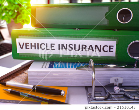 Green Ring Binder with Inscription Vehicle 21510143
