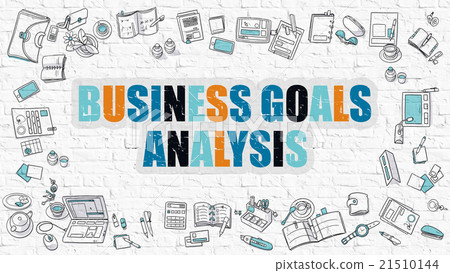 Business Goals Analysis in Multicolor. Doodle 21510144