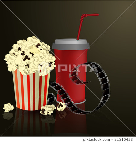 Popcorn and movie film Popcorn and movie film 21510438