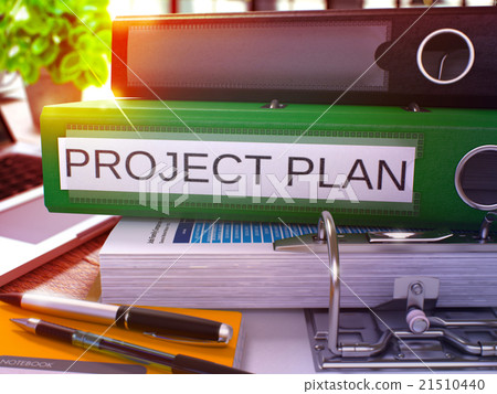 Project Plan on Green Ring Binder. Blurred, Toned Project Plan on Green Ring Binder. Blurred, Toned 21510440